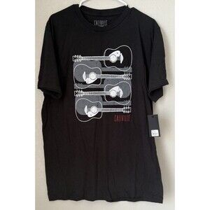 NWT Men's Caliville TShirt L Black Guitars   -2559